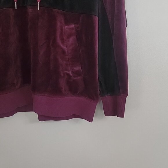 Champion Maroon And Black Hoodie Pull Over Jacket Size M - Picture 3 of 6